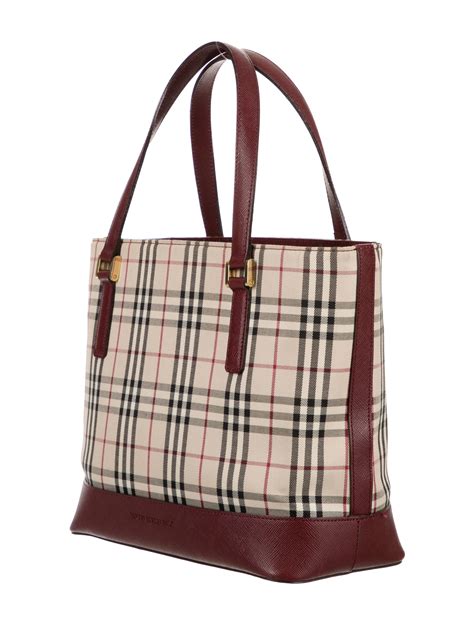 burberry bag tote check|burberry check and leather bag.